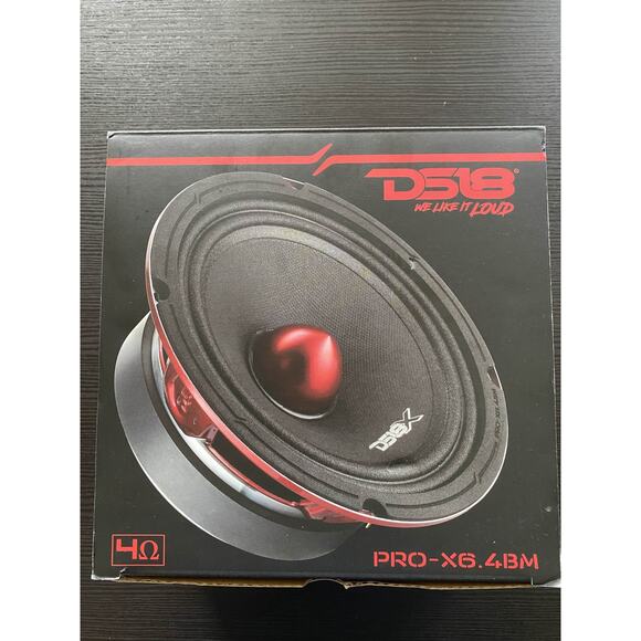 DS18 PRO-X6.4BM 6.5" Car Speaker with Bullet Midrange 4 OHM 500W Max Power - Picture 1 of 6